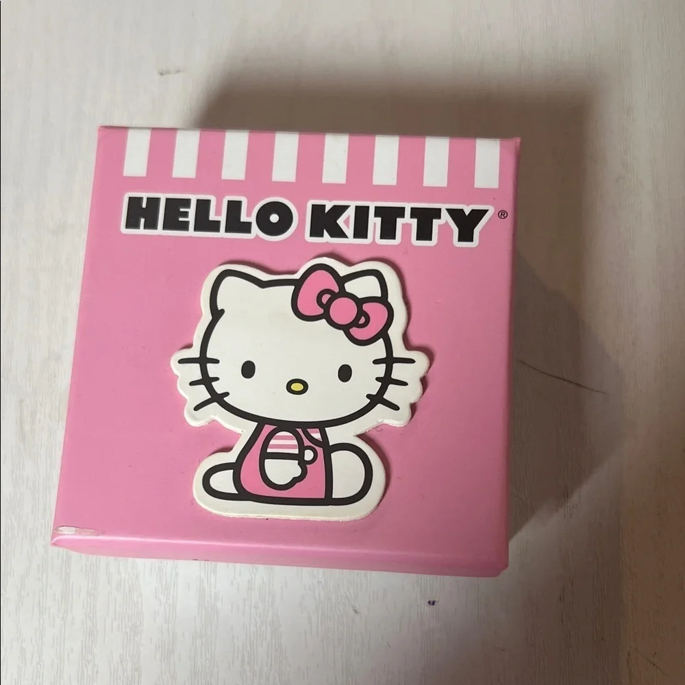 Hello Kitty Pink and Silver Kids Earrings